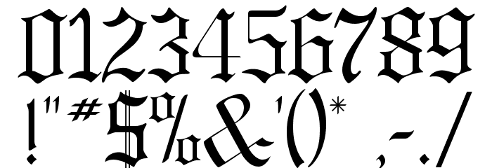 GregorianFLF Font OTHER CHARS