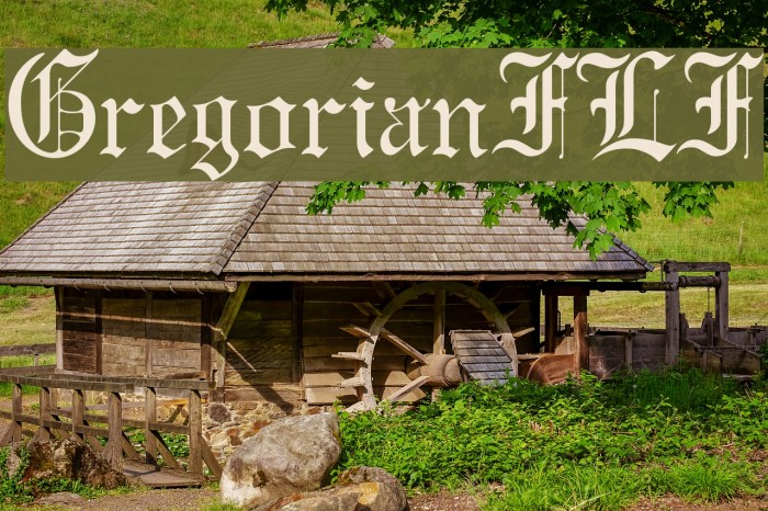 GregorianFLF Font examples