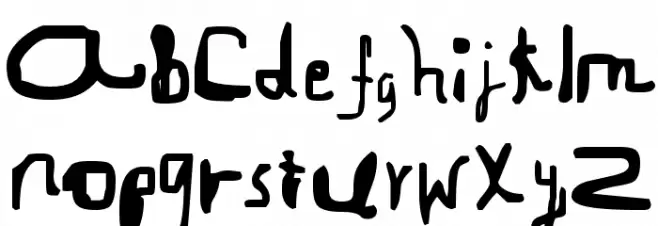 Gregorio خط أحرف صغيرة