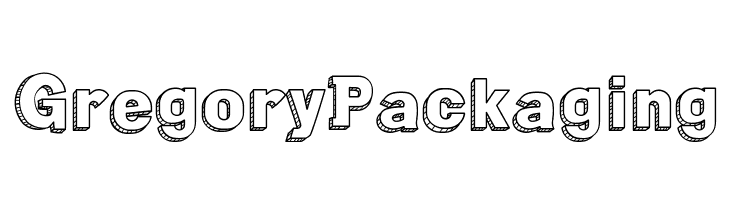 Gregory Packaging  font caratteri gratis