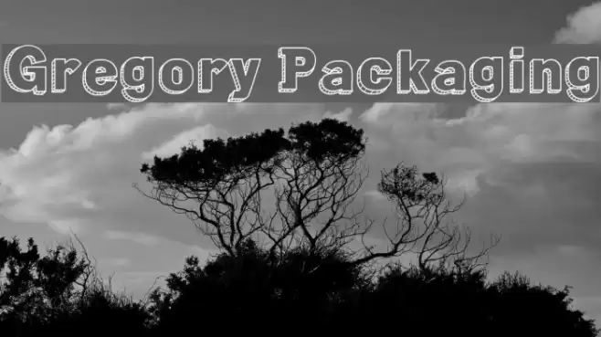 Gregory Packaging Font examples