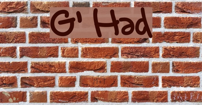 Greg's Hand Font examples