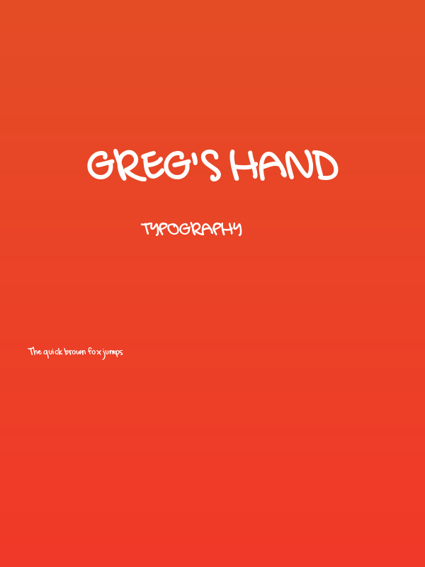 Greg's Hand Poster