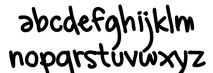 Greg's Hand Font LOWERCASE