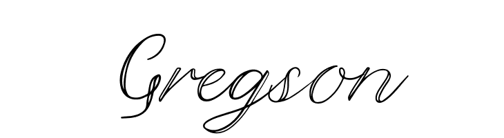 Gregson  font caratteri gratis