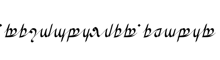 Greifswalder Tengwar  Frei Schriftart Herunterladen