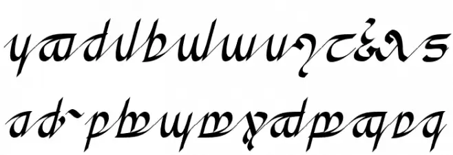 Greifswalder Tengwar Caratteri MINUSCOLO