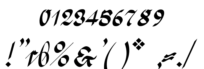 Greifswaler Deutsche Schrift Regular Font OTHER CHARS