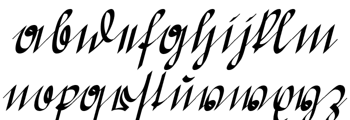 Greifswaler Deutsche Schrift Regular Font LOWERCASE