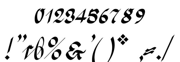 Greifswaler Deutsche Schrift Font OTHER CHARS