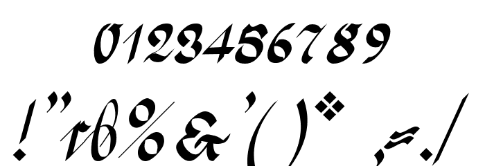 Greifswaler Deutsche Schrift Font OTHER CHARS