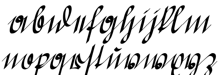 Greifswaler Deutsche Schrift Font LOWERCASE
