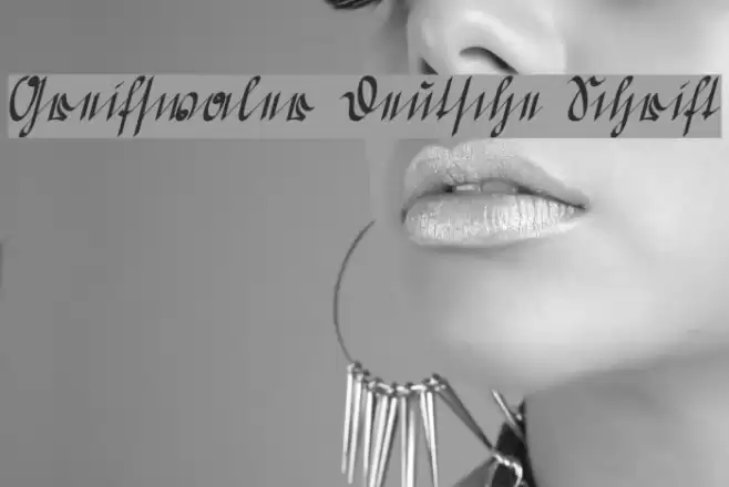 Greifswaler Deutsche Schrift Font examples