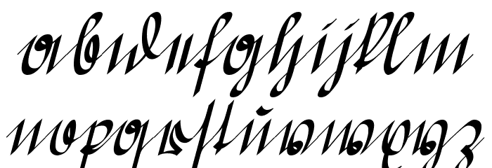 Greifswaler Deutsche Schrift Font LOWERCASE