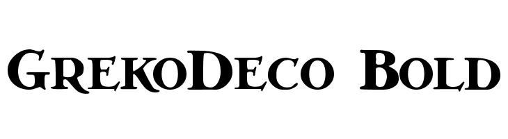 GrekoDeco Bold Font