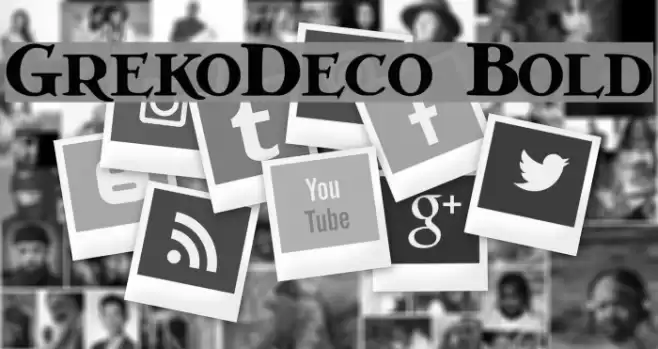GrekoDeco Bold Font examples