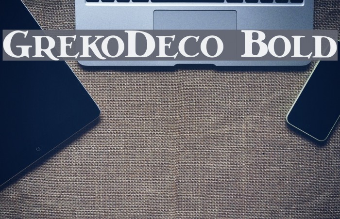 GrekoDeco Bold Font examples