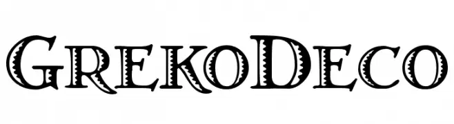 GrekoDeco  नि: शुल्क फ़ॉन्ट्स डाउनलोड