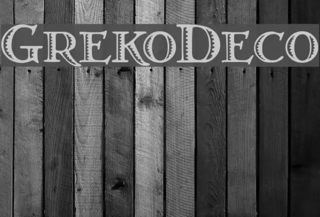 GrekoDeco Font examples