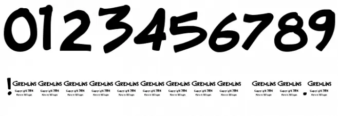 Gremlins Font OTHER CHARS