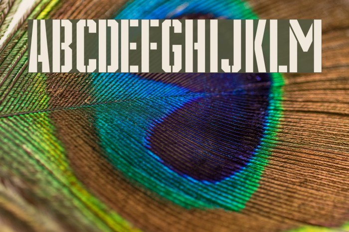 Grenade Stencil Regular Font examples