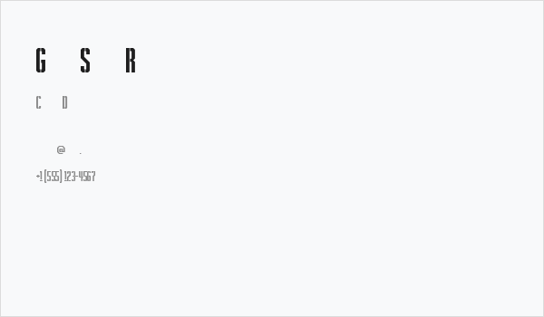 Grenade Stencil Regular Business Card