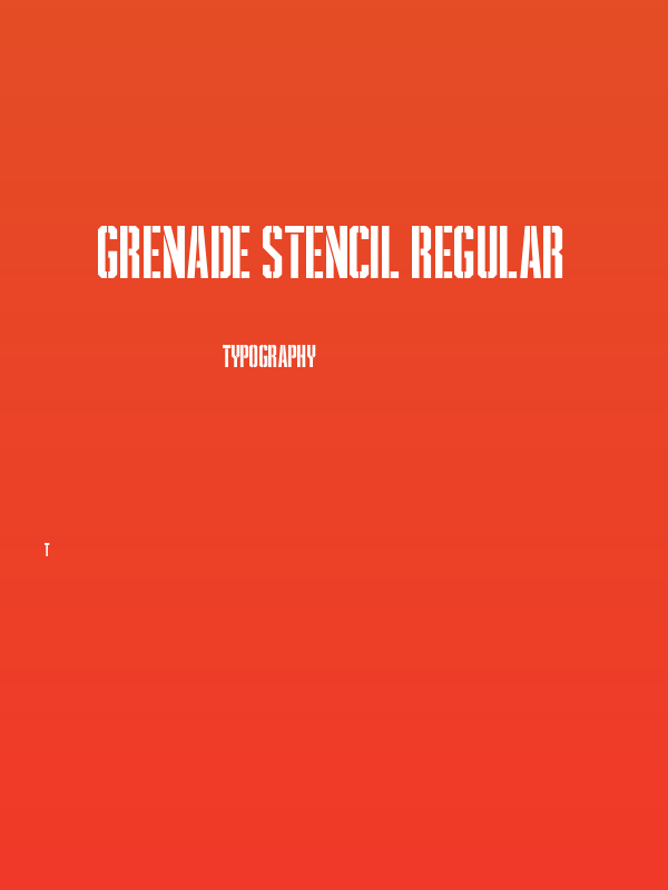 Grenade Stencil Regular Poster
