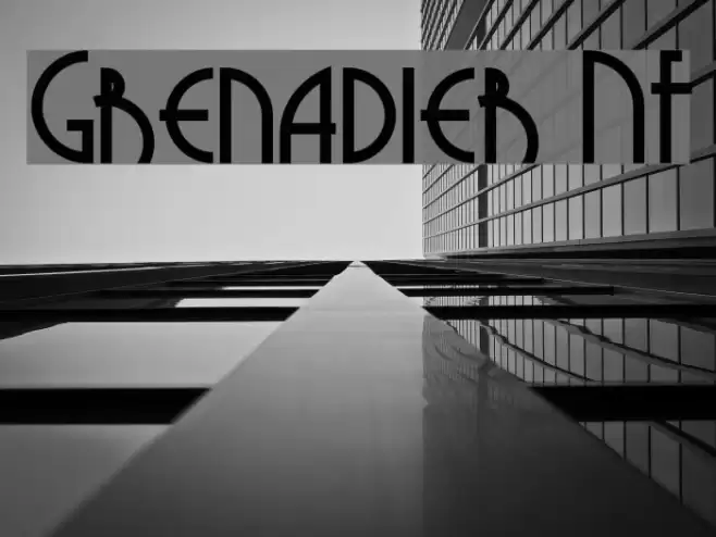 Grenadier NF Font examples