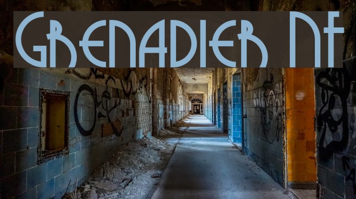 Grenadier NF Font examples