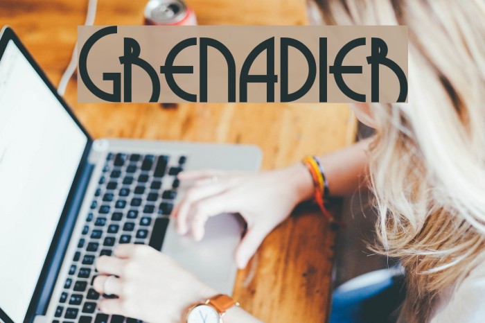 Grenadier Font examples