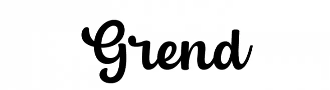 Grend  Frei Schriftart Herunterladen