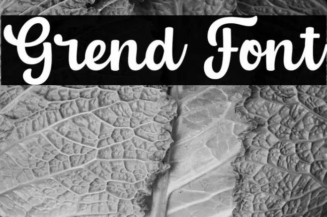 Grend Font examples