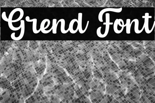 Grend Font examples