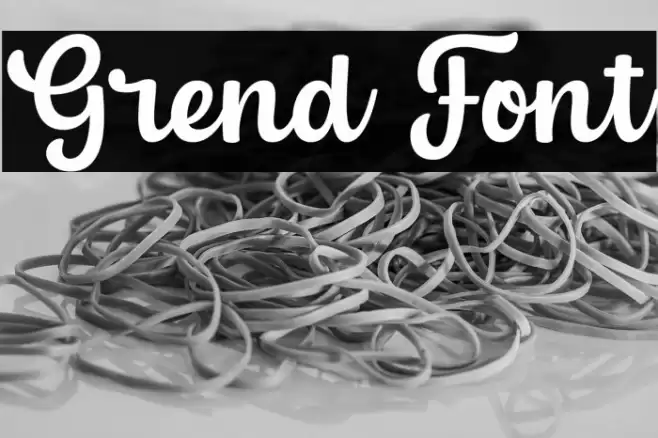Grend Font examples