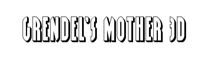 Grendel's Mother 3D  font caratteri gratis