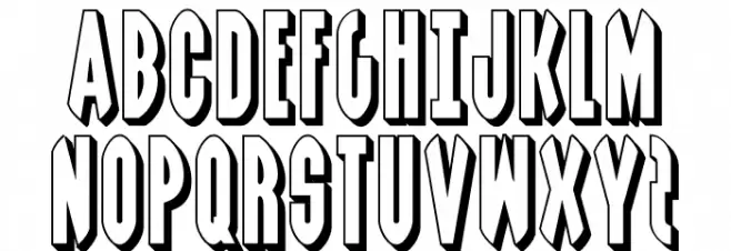 Grendel's Mother 3D Schriftart Groß