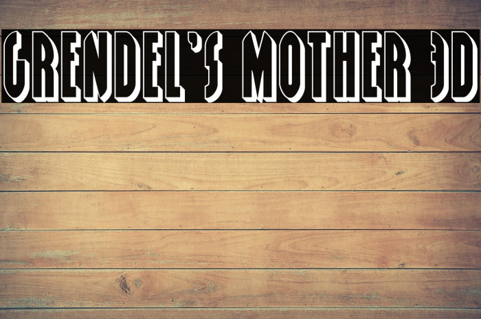 Grendel's Mother 3D Example 2