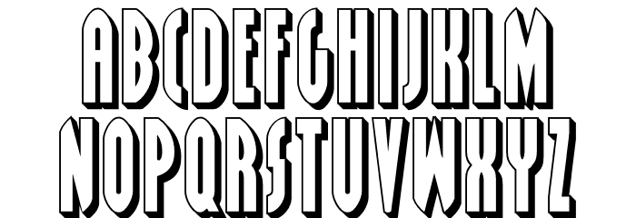 Grendel's Mother 3D Font LOWERCASE