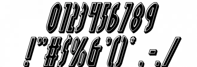 Grendel's Mother Bevel Italic Font OTHER CHARS