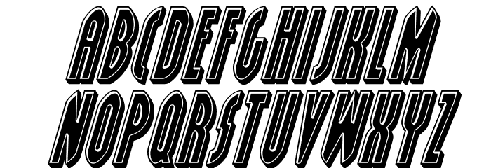 Grendel's Mother Bevel Italic Font LOWERCASE
