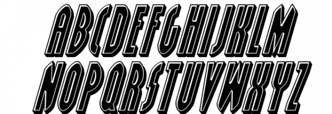 Grendel's Mother Bevel Italic फ़ॉन्ट लोअरकेस