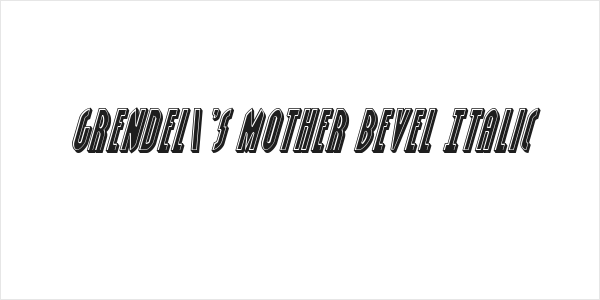 Grendel's Mother Bevel Italic Logo