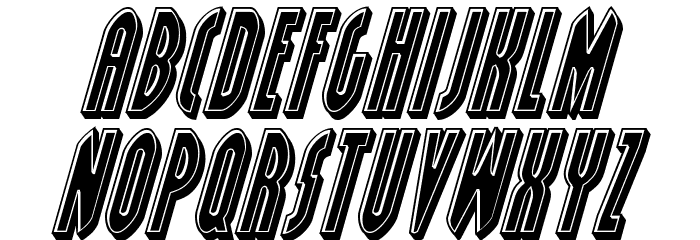 Grendel's Mother Bevel Italic Font LOWERCASE