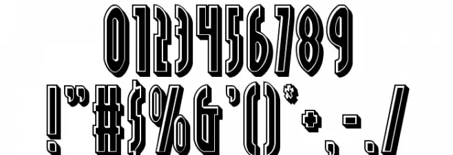 Grendel's Mother Bevel Font OTHER CHARS
