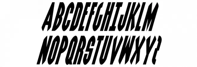 Grendel's Mother Condensed Italic Schriftart Groß