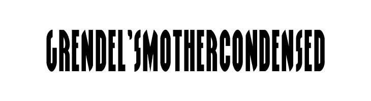 Grendel's Mother Condensed  les polices de caractères gratuit tlcharger
