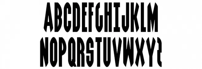 Grendel's Mother Condensed フォント 大文字