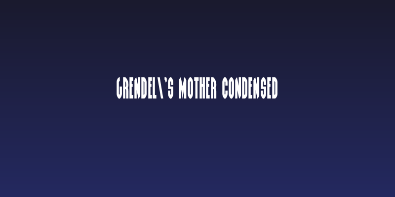 Grendel's Mother Condensed Social Header