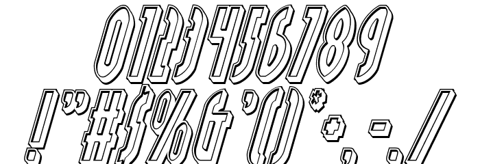 Grendel's Mother Engraved Italic Font OTHER CHARS