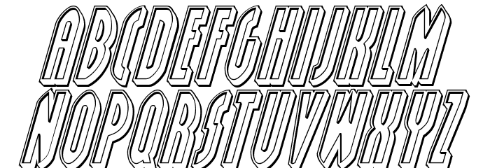 Grendel's Mother Engraved Italic Font LOWERCASE